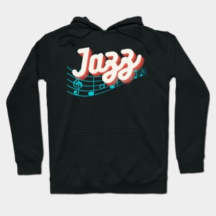 Jazz Music Notes Musician Hoodie